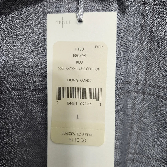 Joseph Abboud men's button-up shirt size large plaid blue - Picture 5 of 8